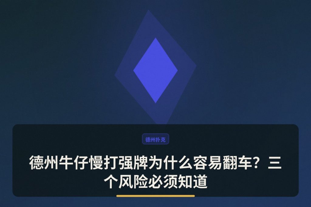 德州牛仔慢打强牌为什么容易翻车？三个风险必须知道