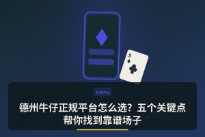 德州牛仔正规平台怎么选？五个关键点帮你找到靠谱场子