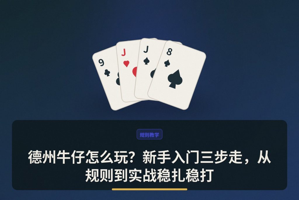 德州牛仔怎么玩？新手入门三步走，从规则到实战稳扎稳打