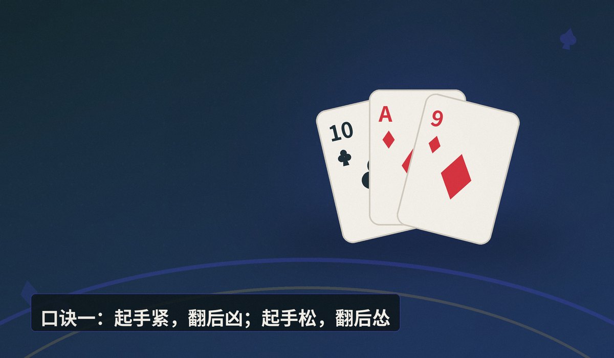 德州牛仔技巧口诀 - 德州牛仔技巧口诀：新手记住这五句，打法更更稳面更高