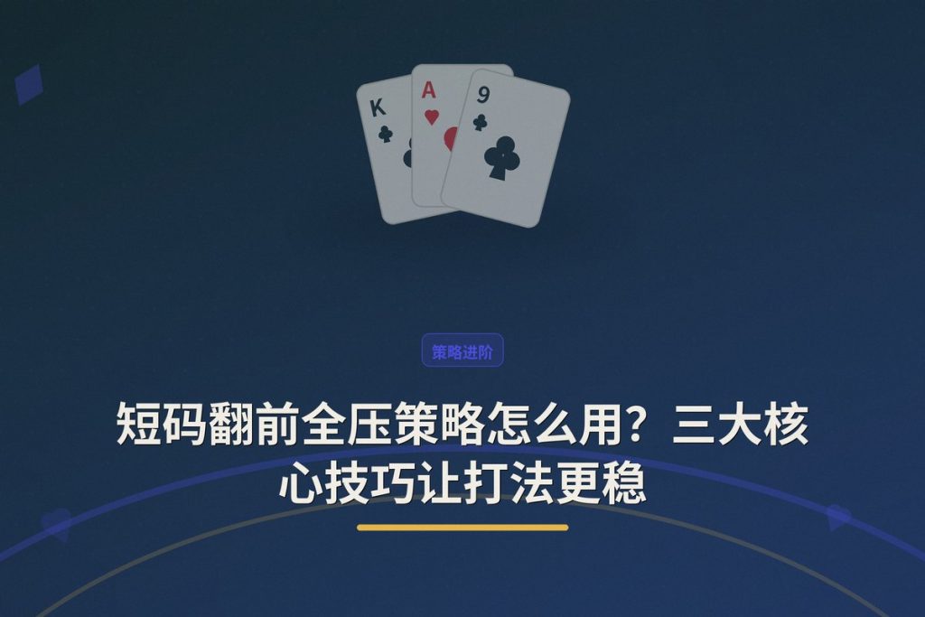 短码翻前全压策略怎么用？三大核心技巧让打法更稳