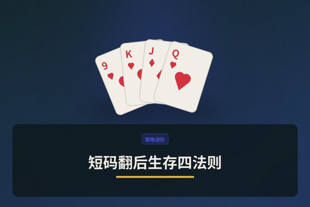 短码翻后生存四法则：德州牛仔短筹码打法详解