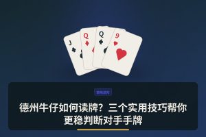 德州牛仔如何读牌？三个实用技巧帮你更稳判断对手手牌