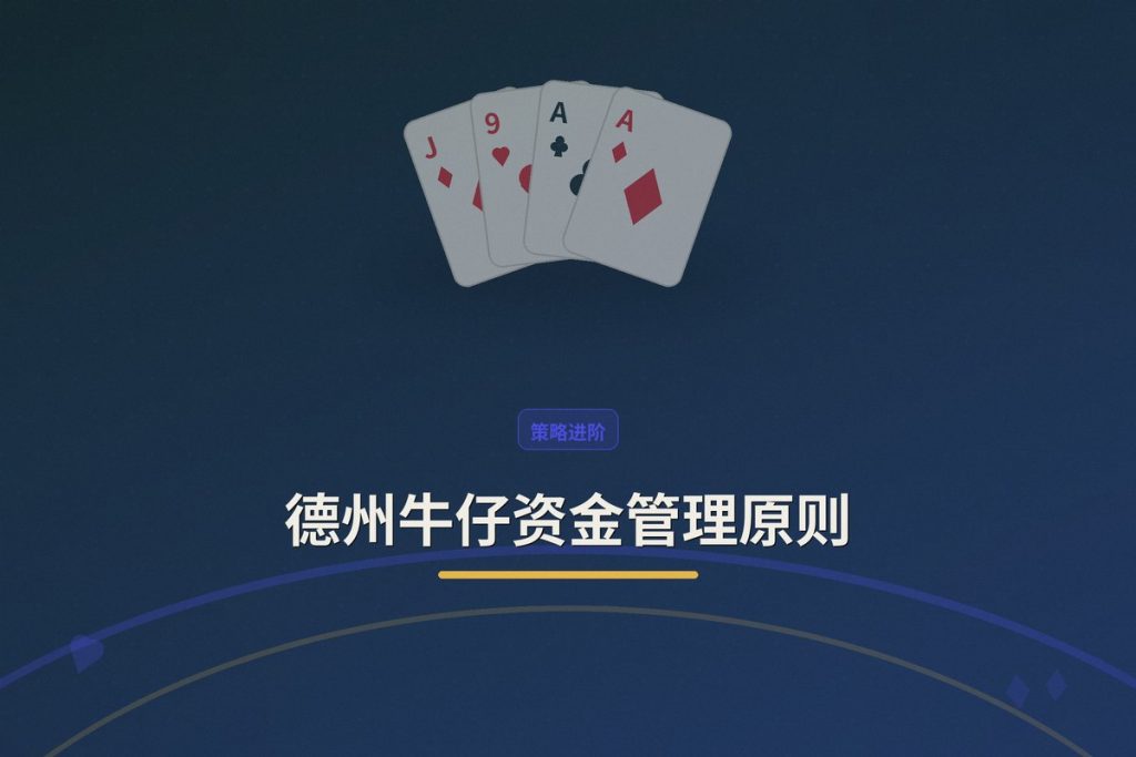 德州牛仔资金管理原则：三个让打法更稳的要点