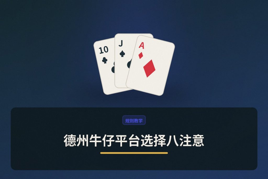 德州牛仔平台选择八注意：新手老手都该看的要点