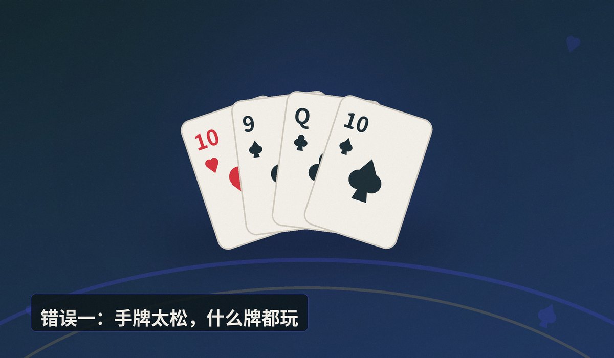 新手易犯十大错误 - 新手玩德州牛仔常犯的十大错误,看看你中了几个?